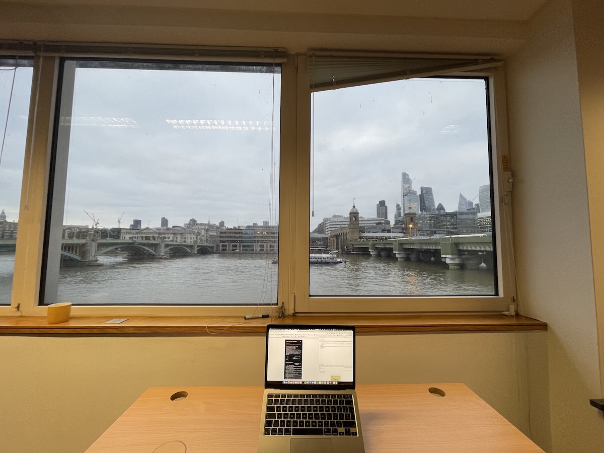 The view from my desk